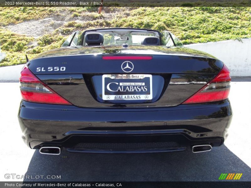 Black / Black 2012 Mercedes-Benz SL 550 Roadster