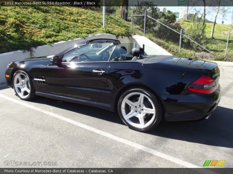 Black / Black 2012 Mercedes-Benz SL 550 Roadster