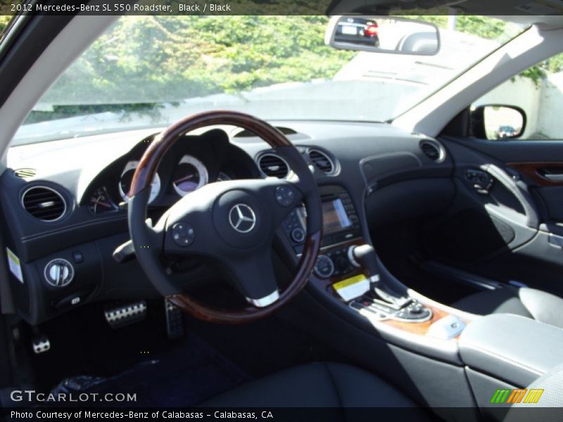 Black / Black 2012 Mercedes-Benz SL 550 Roadster