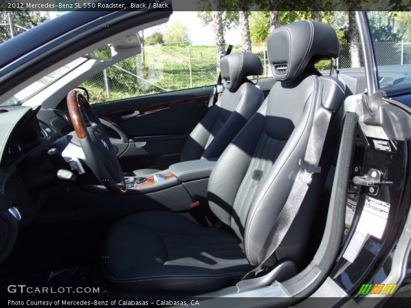 Black / Black 2012 Mercedes-Benz SL 550 Roadster
