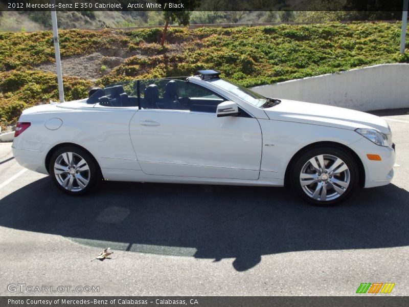 Arctic White / Black 2012 Mercedes-Benz E 350 Cabriolet