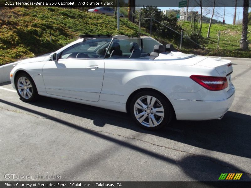 Arctic White / Black 2012 Mercedes-Benz E 350 Cabriolet