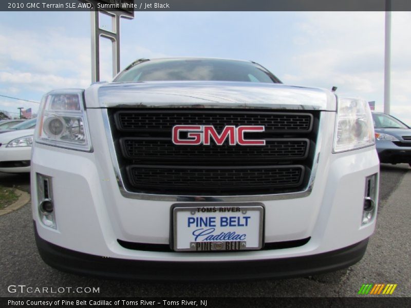 Summit White / Jet Black 2010 GMC Terrain SLE AWD