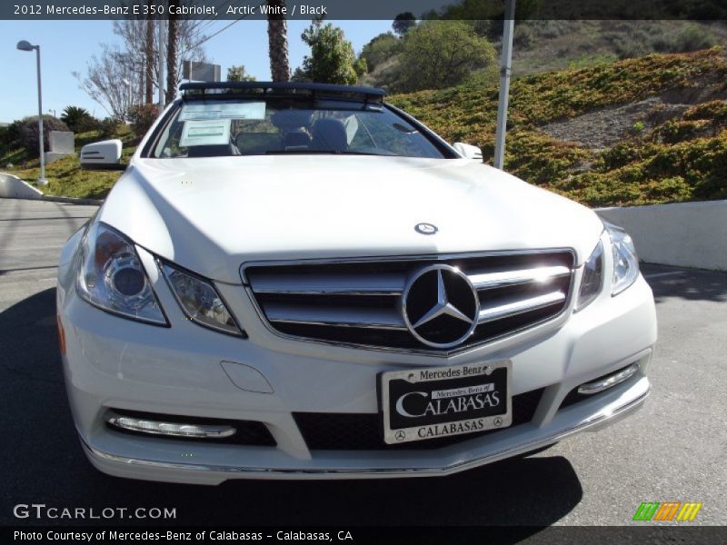 Arctic White / Black 2012 Mercedes-Benz E 350 Cabriolet