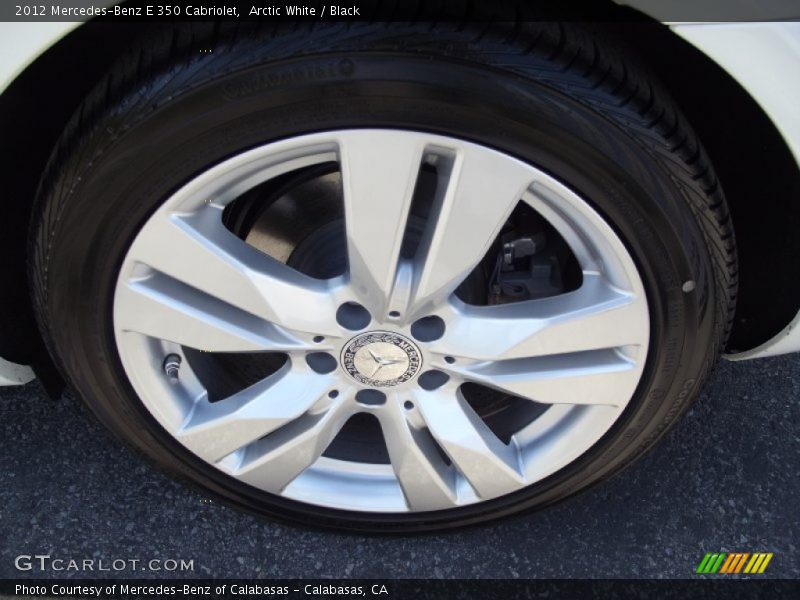 Arctic White / Black 2012 Mercedes-Benz E 350 Cabriolet