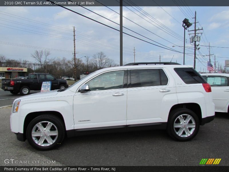 Summit White / Jet Black 2010 GMC Terrain SLE AWD