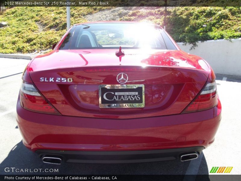 Mars Red / Black 2012 Mercedes-Benz SLK 250 Roadster