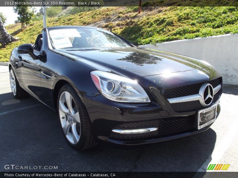 Black / Black 2012 Mercedes-Benz SLK 350 Roadster