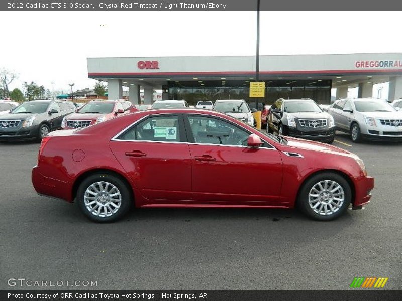 Crystal Red Tintcoat / Light Titanium/Ebony 2012 Cadillac CTS 3.0 Sedan