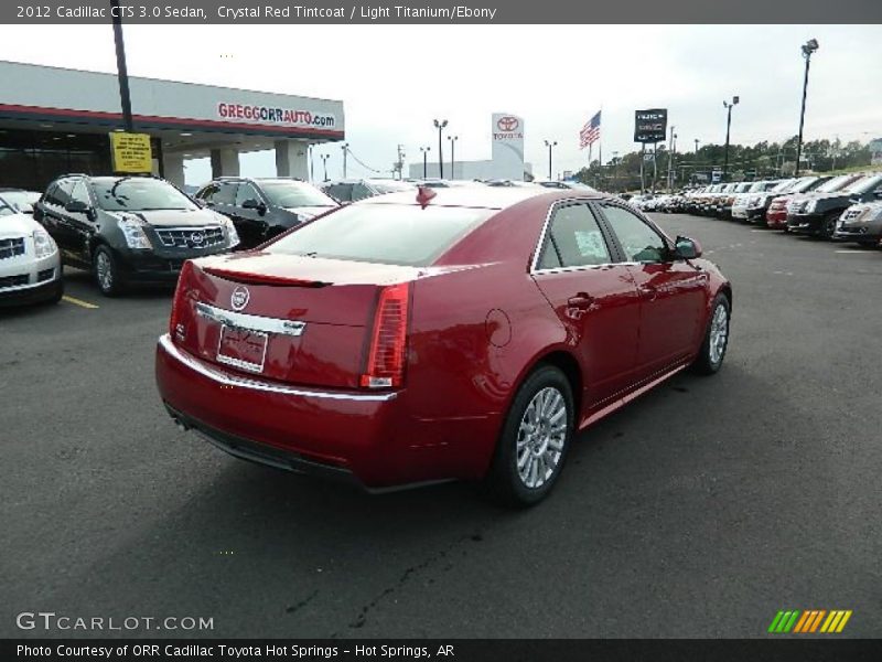 Crystal Red Tintcoat / Light Titanium/Ebony 2012 Cadillac CTS 3.0 Sedan