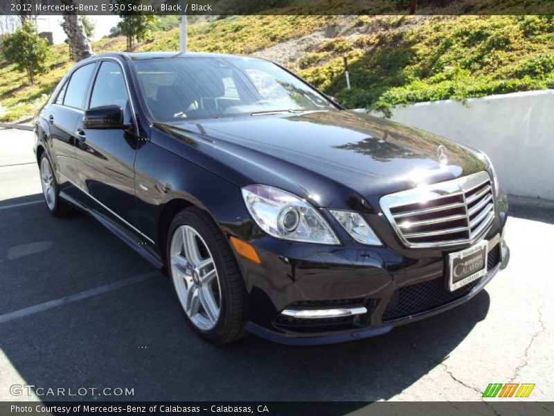 Black / Black 2012 Mercedes-Benz E 350 Sedan