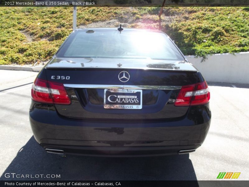 Black / Black 2012 Mercedes-Benz E 350 Sedan