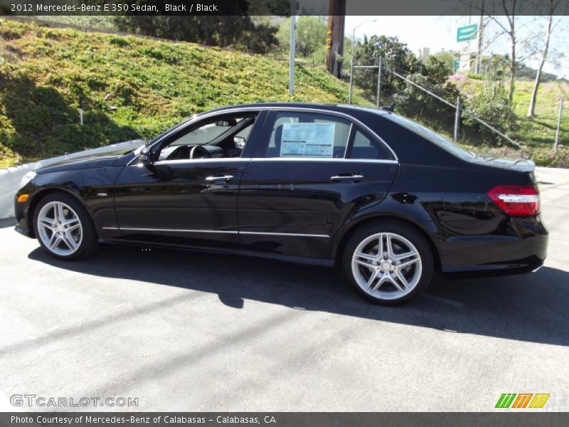 Black / Black 2012 Mercedes-Benz E 350 Sedan