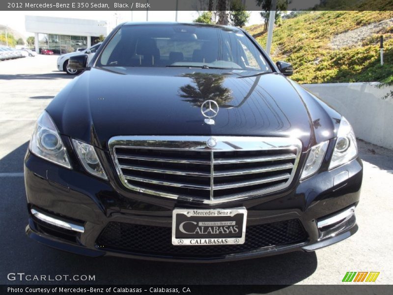 Black / Black 2012 Mercedes-Benz E 350 Sedan