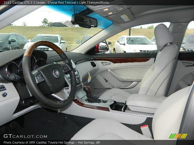 Crystal Red Tintcoat / Light Titanium/Ebony 2012 Cadillac CTS 3.0 Sedan