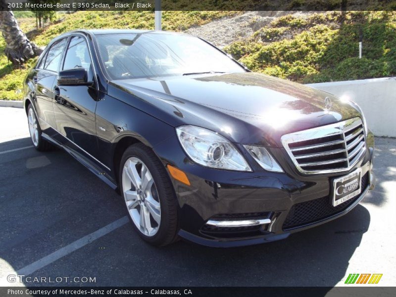 Black / Black 2012 Mercedes-Benz E 350 Sedan