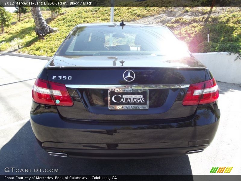 Black / Black 2012 Mercedes-Benz E 350 Sedan