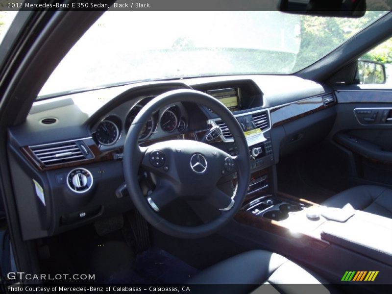 Black / Black 2012 Mercedes-Benz E 350 Sedan