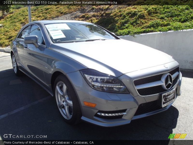 Palladium Silver Metallic / Almond/Mocha 2012 Mercedes-Benz CLS 550 Coupe