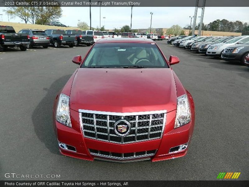 Crystal Red Tintcoat / Light Titanium/Ebony 2012 Cadillac CTS 3.0 Sedan