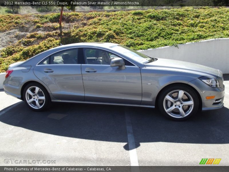 Palladium Silver Metallic / Almond/Mocha 2012 Mercedes-Benz CLS 550 Coupe