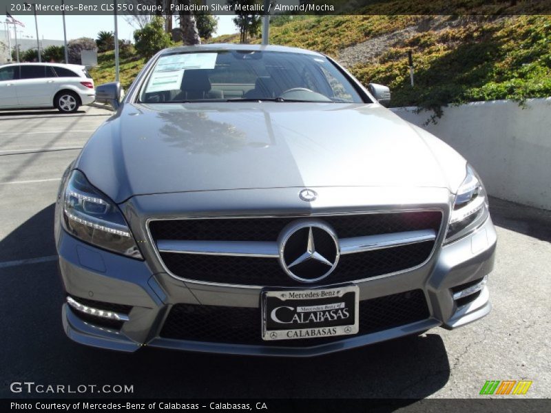 Palladium Silver Metallic / Almond/Mocha 2012 Mercedes-Benz CLS 550 Coupe