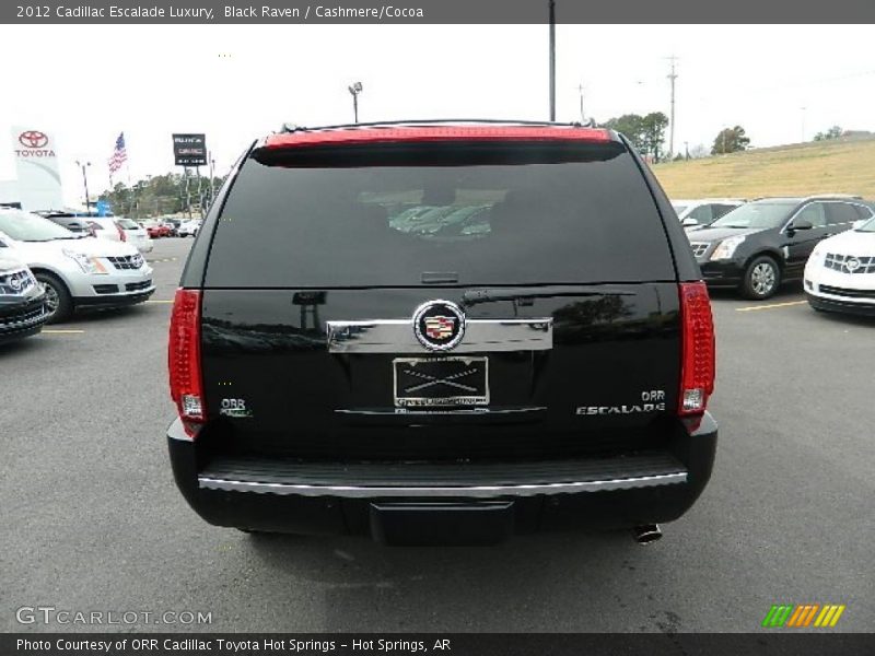 Black Raven / Cashmere/Cocoa 2012 Cadillac Escalade Luxury