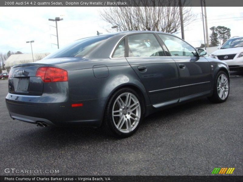 Dolphin Grey Metallic / Black/Black 2008 Audi S4 4.2 quattro Sedan