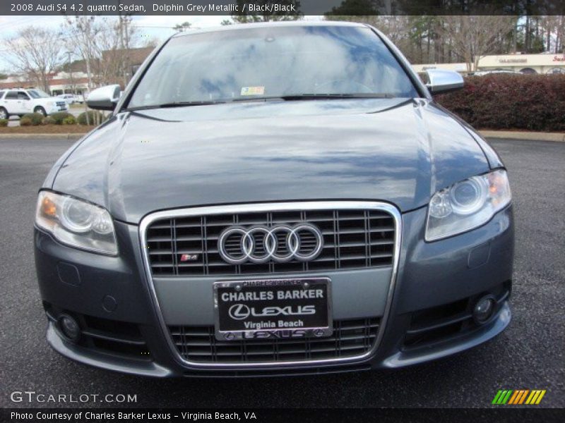Dolphin Grey Metallic / Black/Black 2008 Audi S4 4.2 quattro Sedan