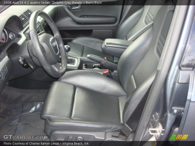 Dolphin Grey Metallic / Black/Black 2008 Audi S4 4.2 quattro Sedan