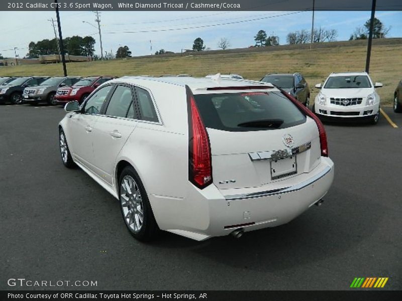 White Diamond Tricoat / Cashmere/Cocoa 2012 Cadillac CTS 3.6 Sport Wagon