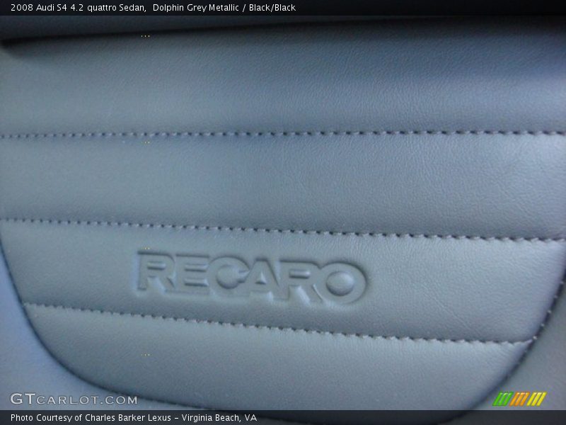 Dolphin Grey Metallic / Black/Black 2008 Audi S4 4.2 quattro Sedan