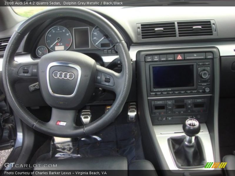 Dolphin Grey Metallic / Black/Black 2008 Audi S4 4.2 quattro Sedan