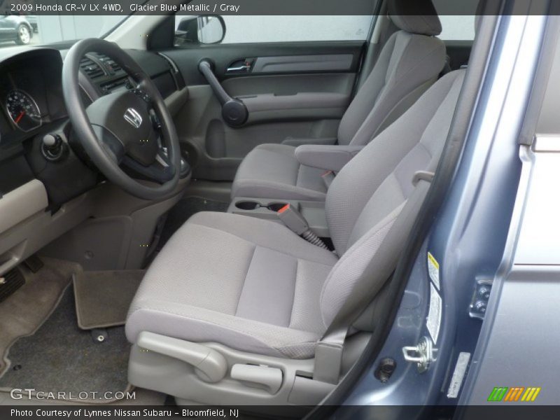 Glacier Blue Metallic / Gray 2009 Honda CR-V LX 4WD