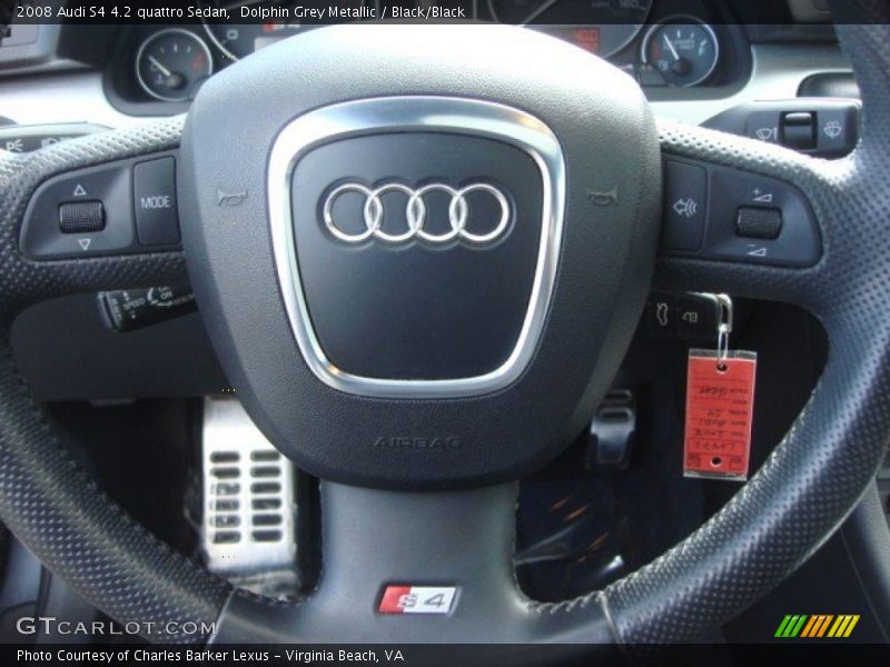 Dolphin Grey Metallic / Black/Black 2008 Audi S4 4.2 quattro Sedan