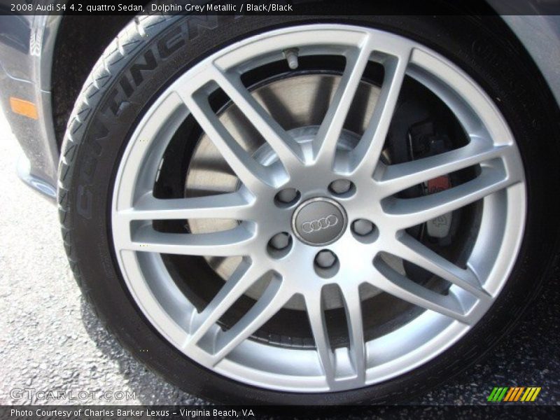 Dolphin Grey Metallic / Black/Black 2008 Audi S4 4.2 quattro Sedan