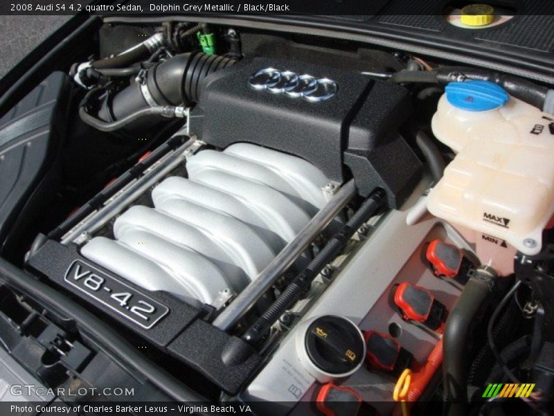 Dolphin Grey Metallic / Black/Black 2008 Audi S4 4.2 quattro Sedan