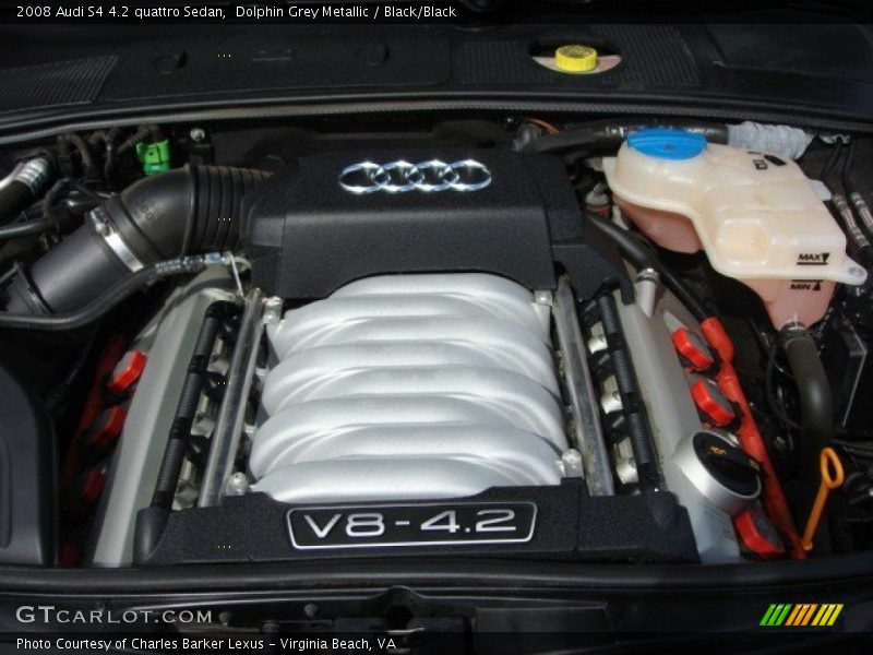 Dolphin Grey Metallic / Black/Black 2008 Audi S4 4.2 quattro Sedan