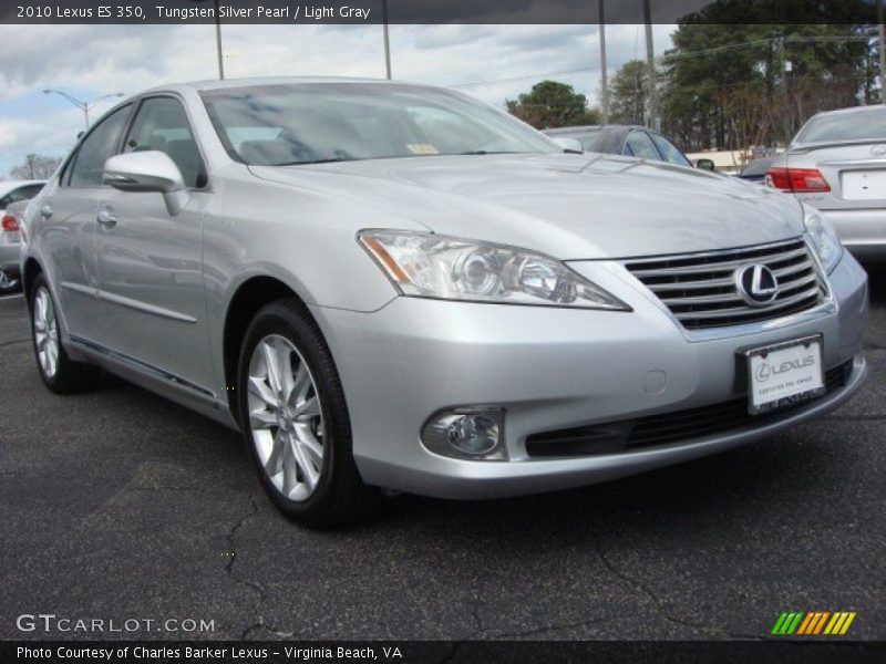 Tungsten Silver Pearl / Light Gray 2010 Lexus ES 350