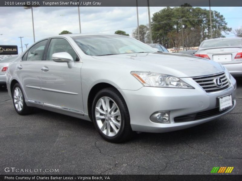 Tungsten Silver Pearl / Light Gray 2010 Lexus ES 350