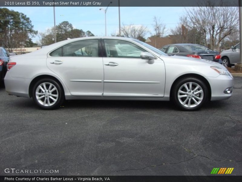 Tungsten Silver Pearl / Light Gray 2010 Lexus ES 350
