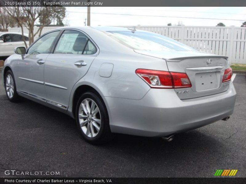 Tungsten Silver Pearl / Light Gray 2010 Lexus ES 350