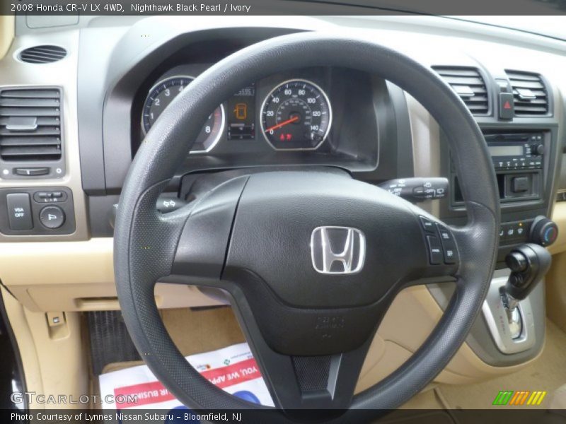 Nighthawk Black Pearl / Ivory 2008 Honda CR-V LX 4WD
