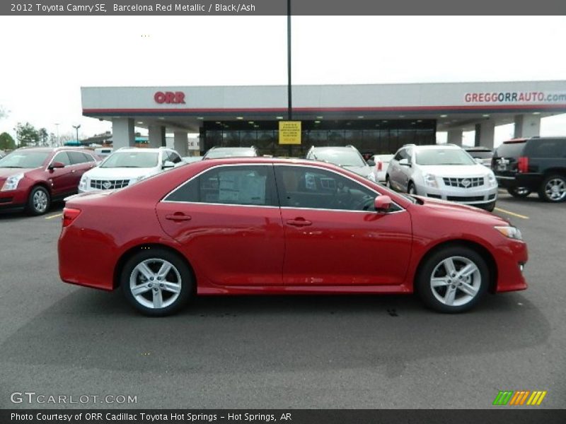 Barcelona Red Metallic / Black/Ash 2012 Toyota Camry SE