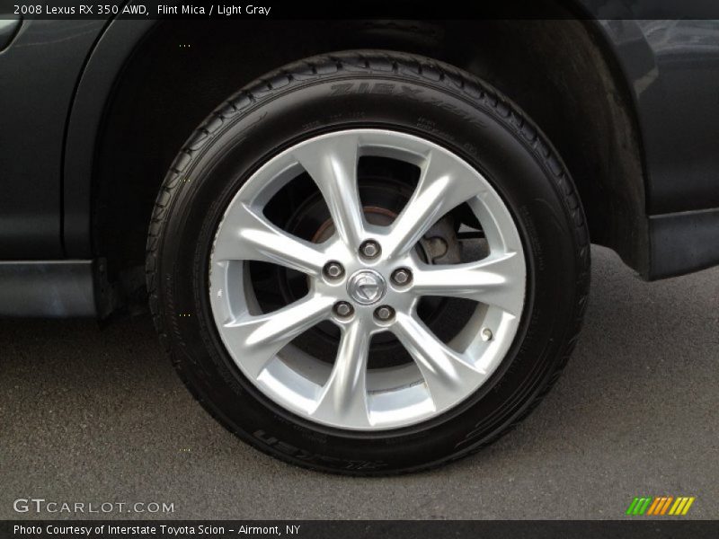 Flint Mica / Light Gray 2008 Lexus RX 350 AWD