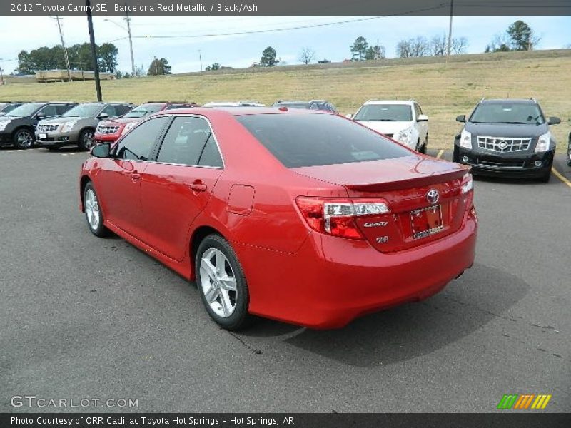 Barcelona Red Metallic / Black/Ash 2012 Toyota Camry SE