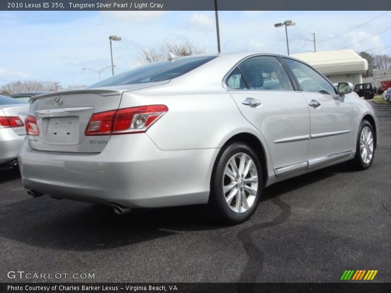 Tungsten Silver Pearl / Light Gray 2010 Lexus ES 350