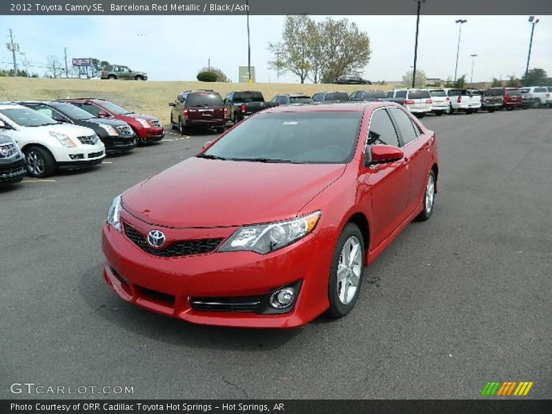 Barcelona Red Metallic / Black/Ash 2012 Toyota Camry SE