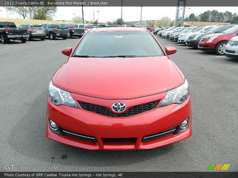 Barcelona Red Metallic / Black/Ash 2012 Toyota Camry SE
