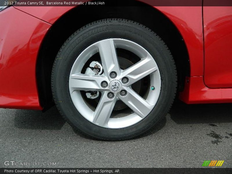 Barcelona Red Metallic / Black/Ash 2012 Toyota Camry SE